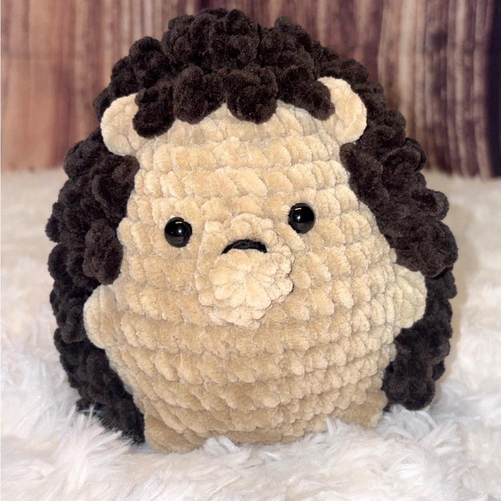 Handmade Plush Hedgehog—Soft Crochet stuffed Animal